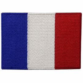 Het het Borduurwerkijzer van Frankrijk op Vlag herstelt de Wasbare Flarden van de Douanedoek