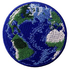 De Kentekens van de de Douanedoek van het planeetontwerp naaien bij de Steun van Zachte Emailkleur