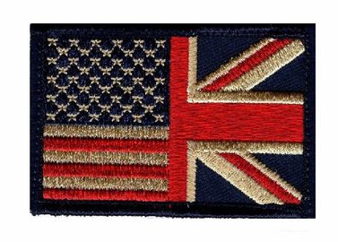 De Geweven Kleding Geborduurde Flarden douane van de Britse Vlagflarden van het Land Groot-Brittannië