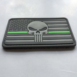 Professional Rubber Custom Cloth Badges For Garments / Luggage