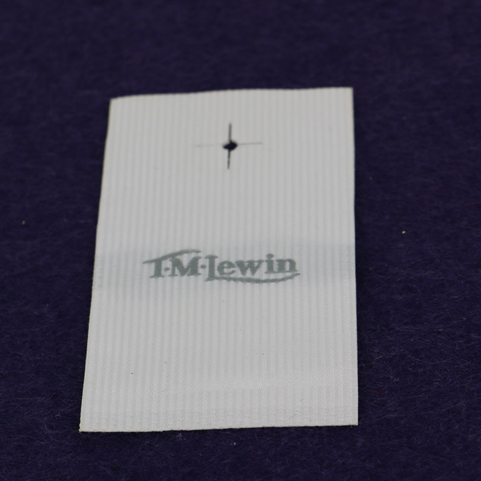 100% de polyester sneed Stoffen rechtstreeks Geweven Halsetiketten voor Kledingskledingstukken